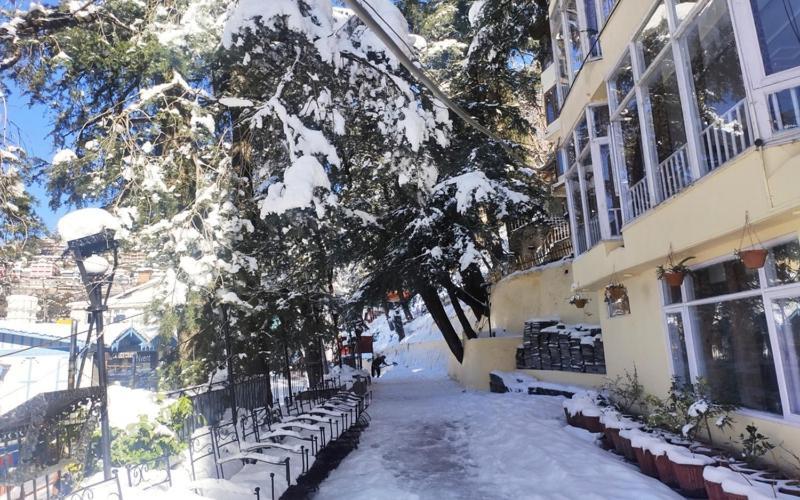 Hotel Le Talbot Simlá Kültér fotó